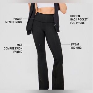 BN- Fabletics boost power hold high waisted Women's Black Pants- size s